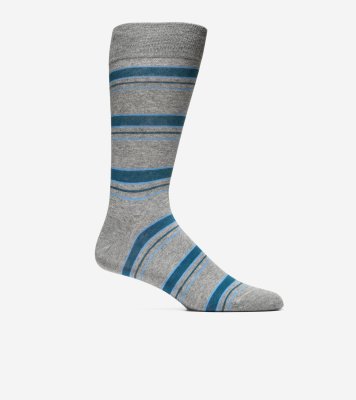 Men's Stripe Dress Crew Socks